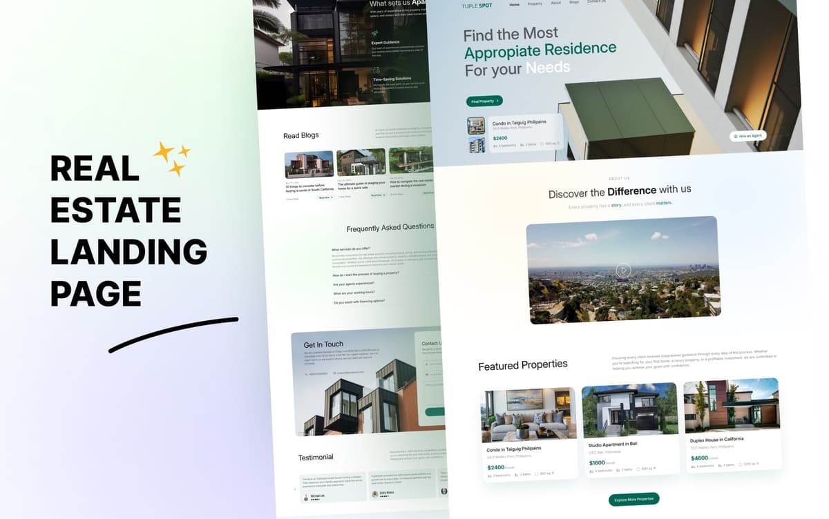 Apartment Rental Listing Website for Real Estate